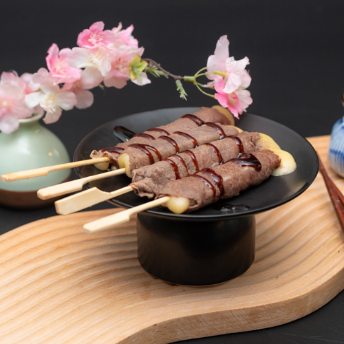 Brochette de bœuf au fromage
